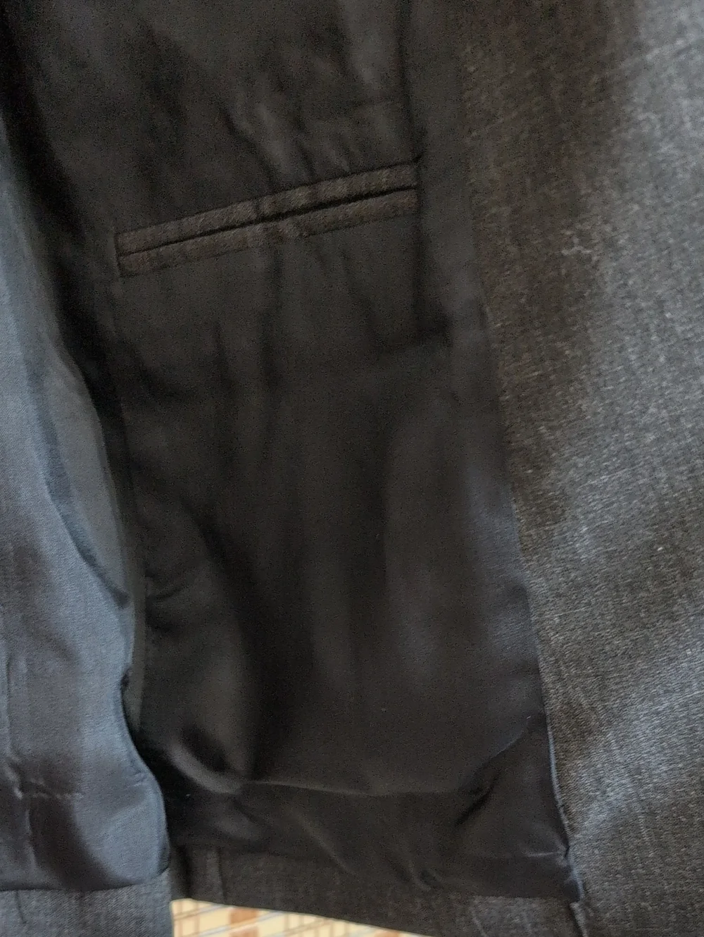 J. Crew Men’s Dark Charcoal Two-Button Notch Lapel 80% Wool Blend Blazer